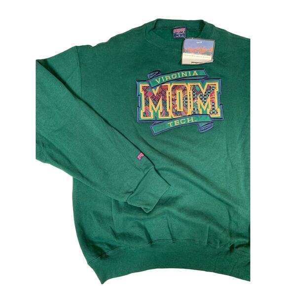 NWT Vintage JANSPORT Sweatshirt Virginia Tech MOM XL - Picture 1 of 9